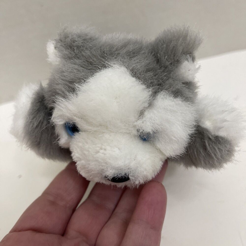 Steven Smith Husky Dog Plush 8” Long Blue Eyes Stuffed Animal
